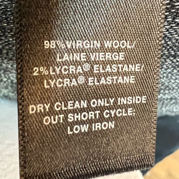 LAFAYETTE 148 New York Virgin Wool Blazer Womens Size 8 Black Gray Unlined - Picture 9 of 13